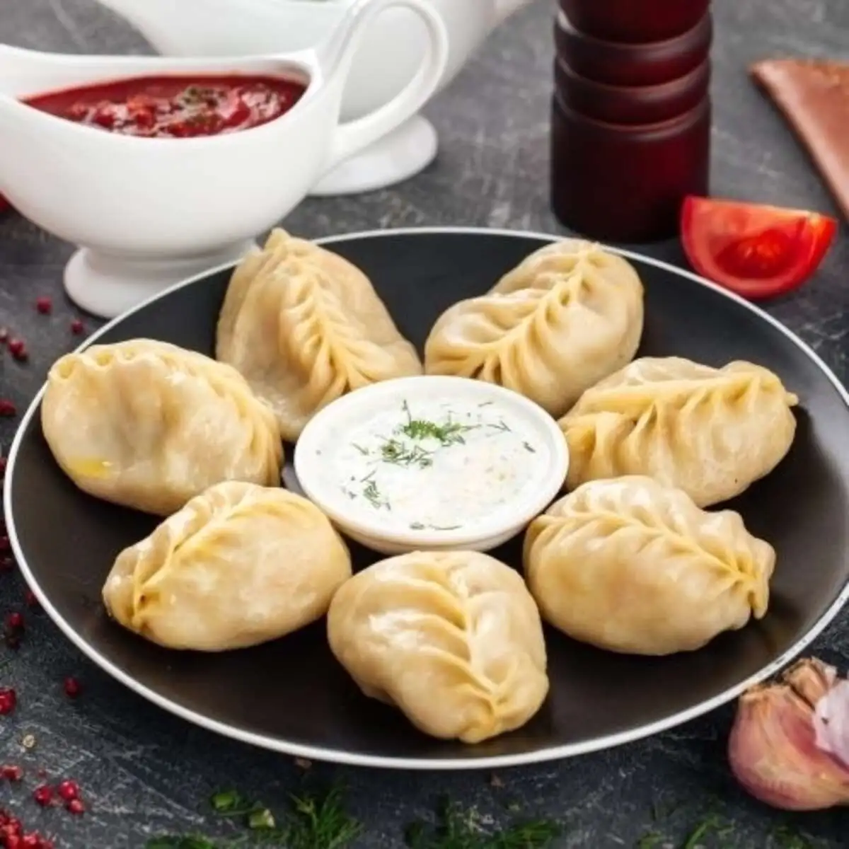 Манты c говядиной