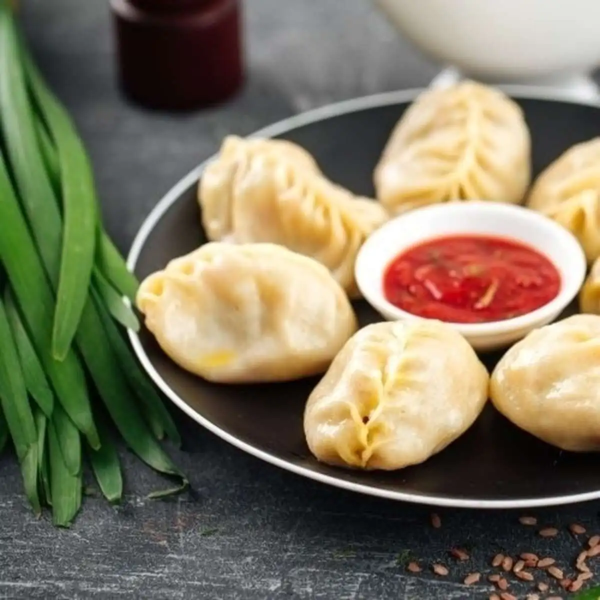 Манты с говядиной и джусаем