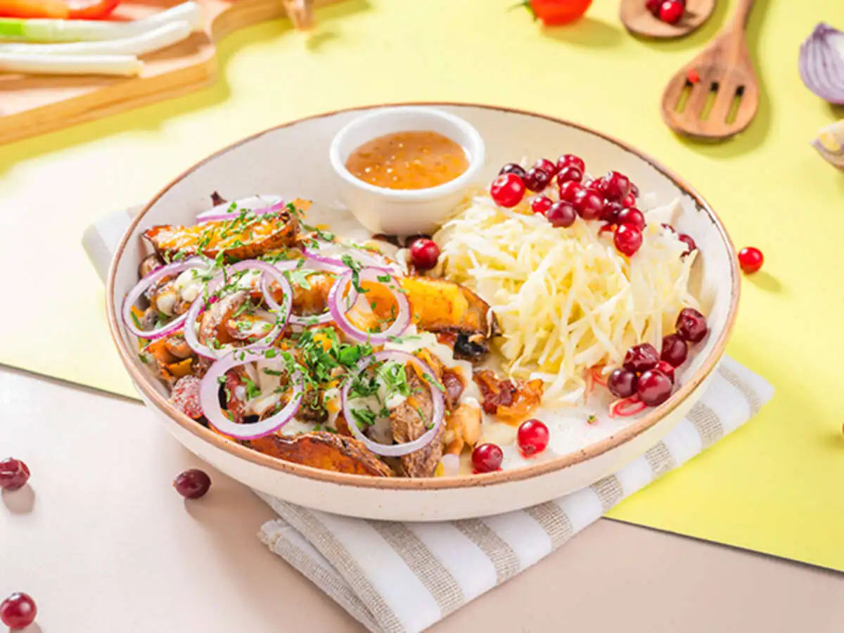Картофель с колбасками по-Баварски