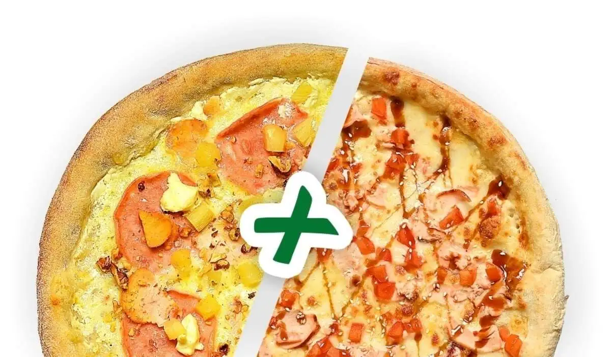 2’Pizza Гавайская+Цыпленок Терияки 32см