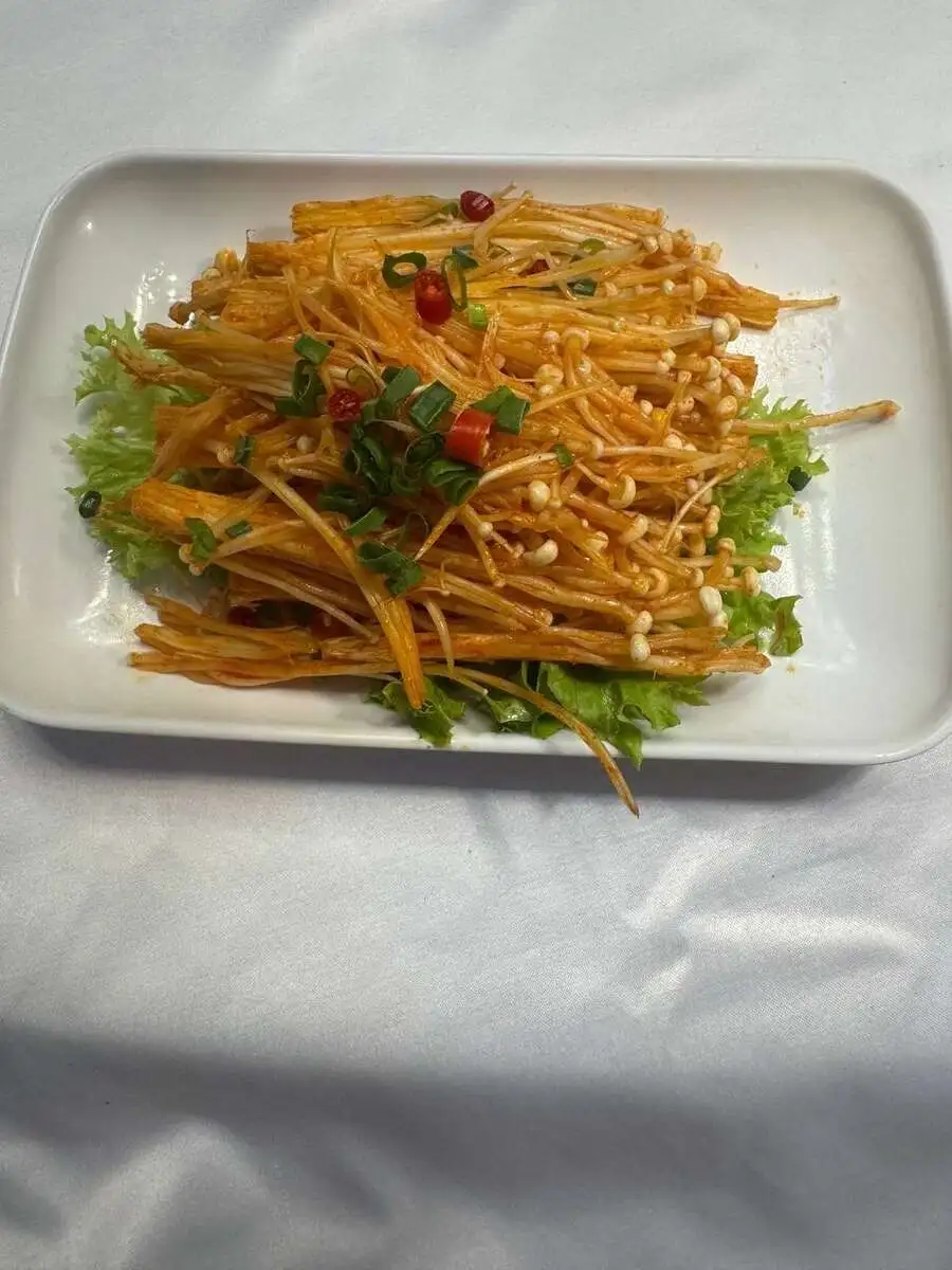 Маринованные грибы Эноки  烤金针菇