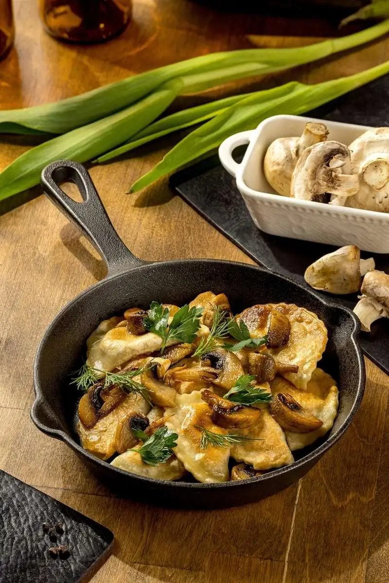 Вареники с картофелем и грибами