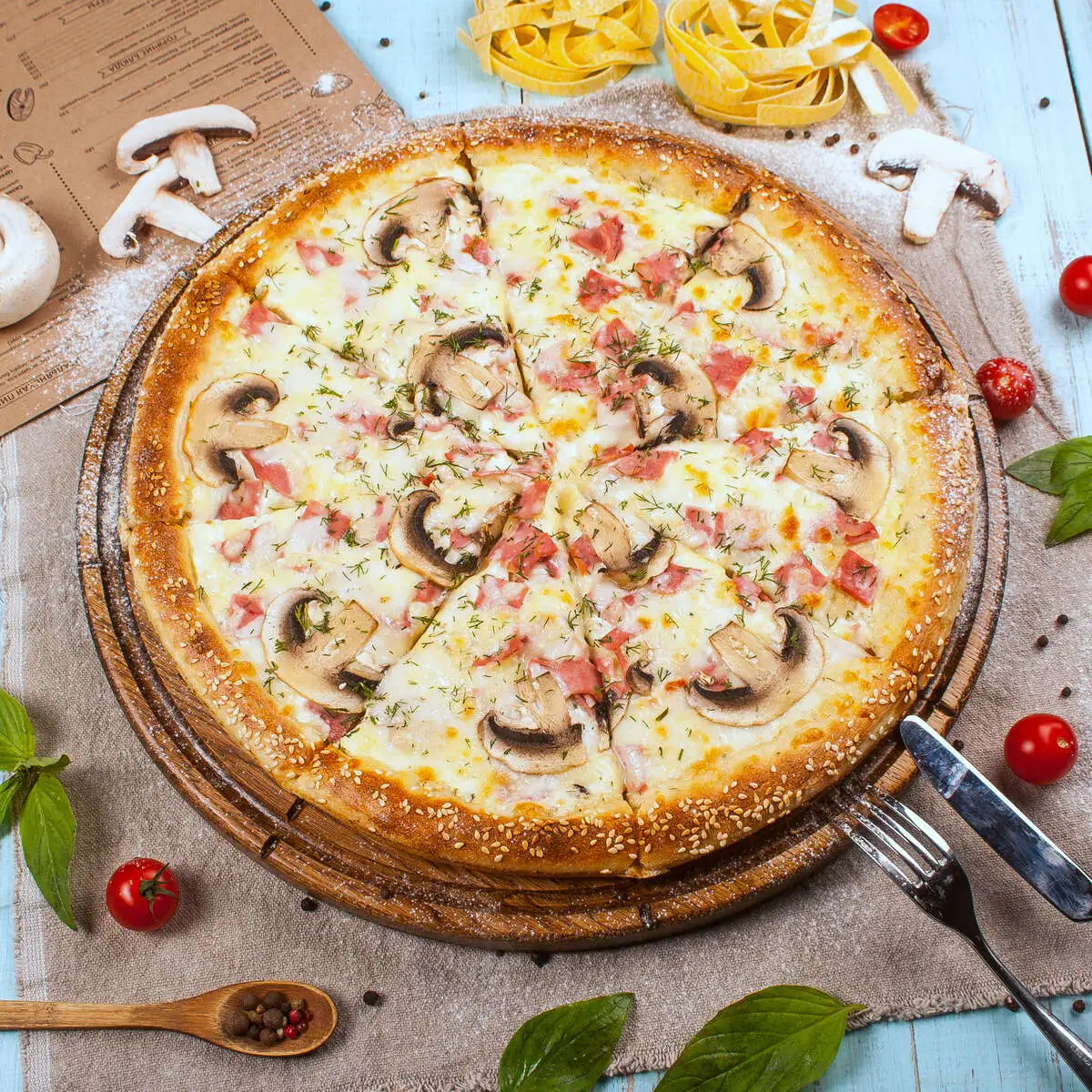 Мясная с грибами