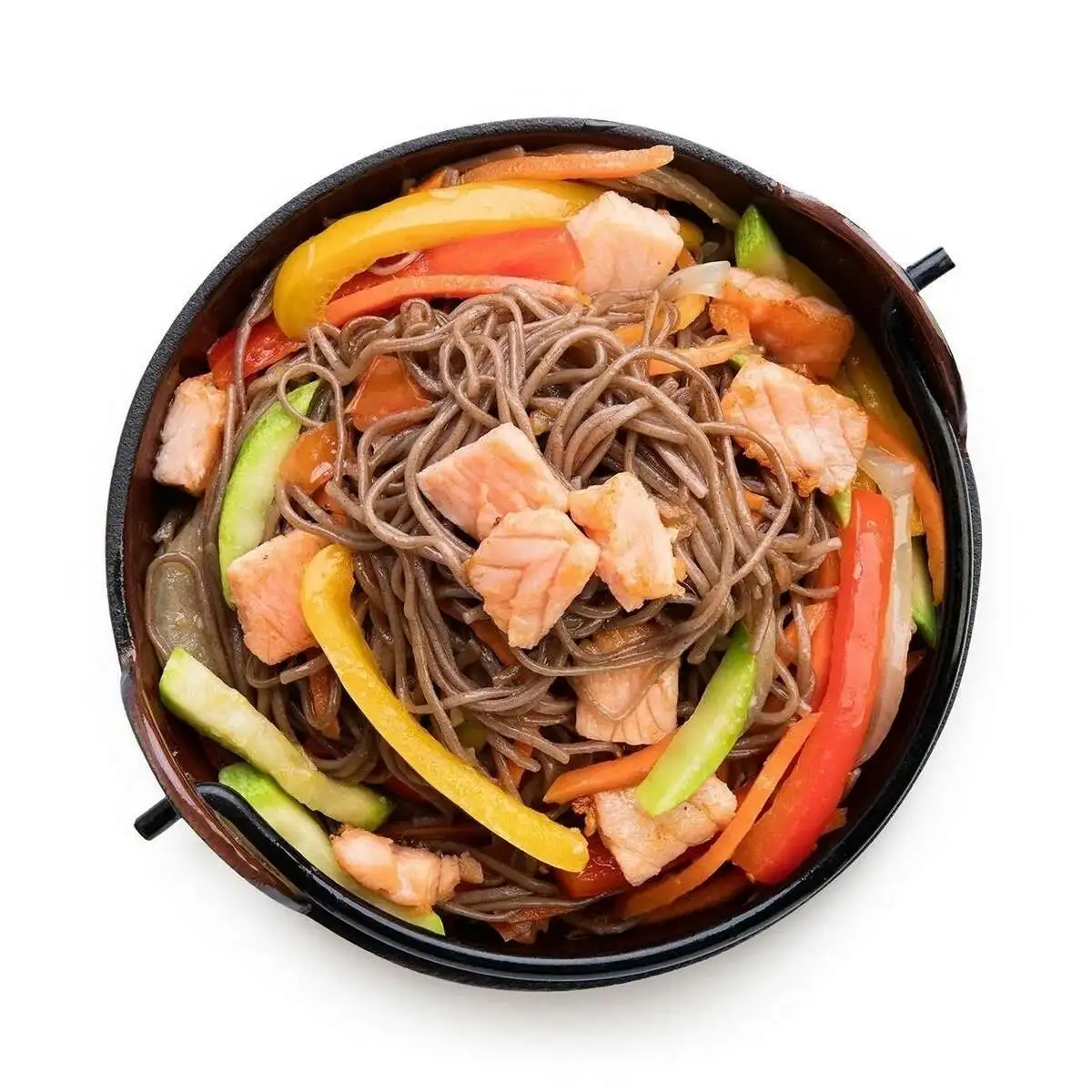 WOK лосось соба в соусе терияки  