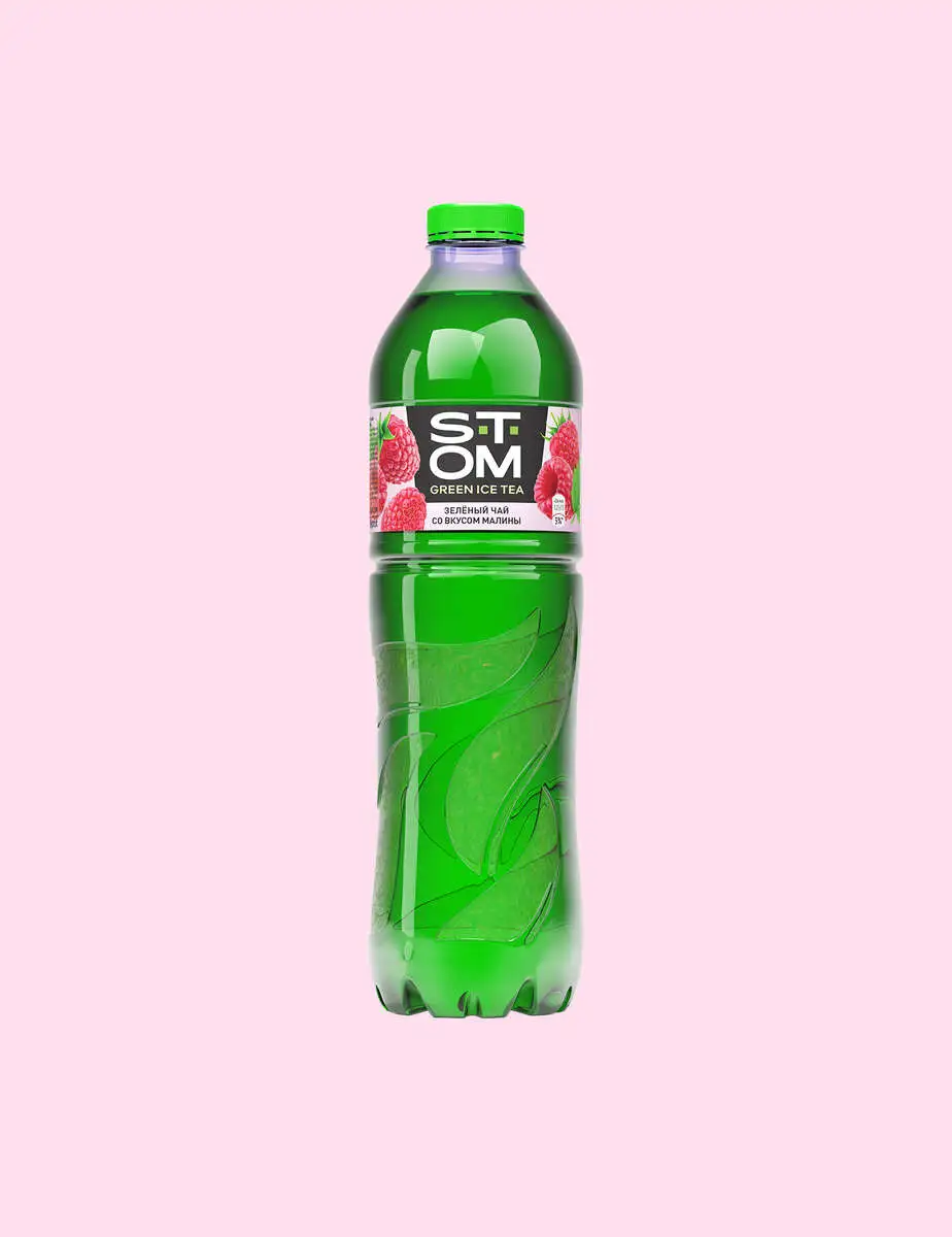 STOM Малина холодный чай 0.92л