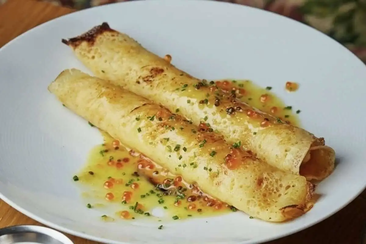 Блины с крабом