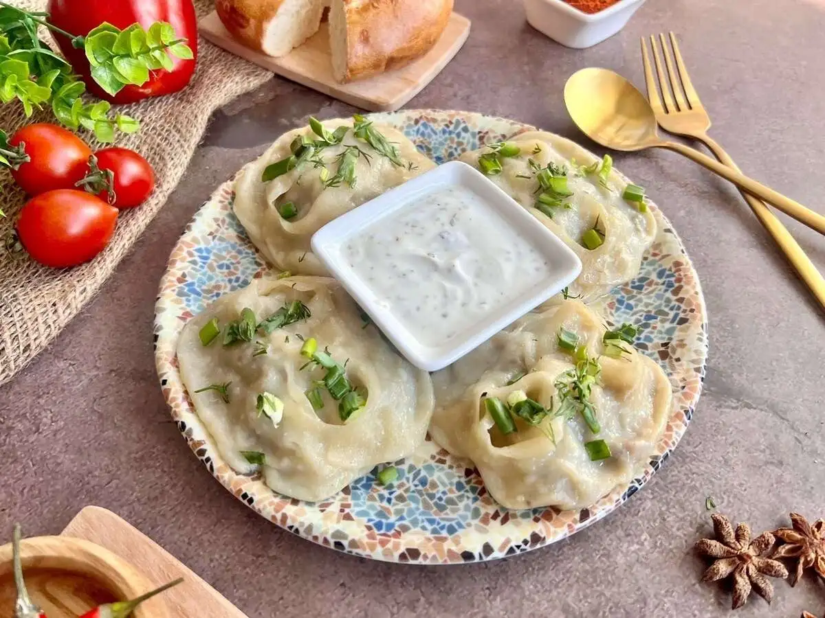 Манты с телятиной и картофелем 