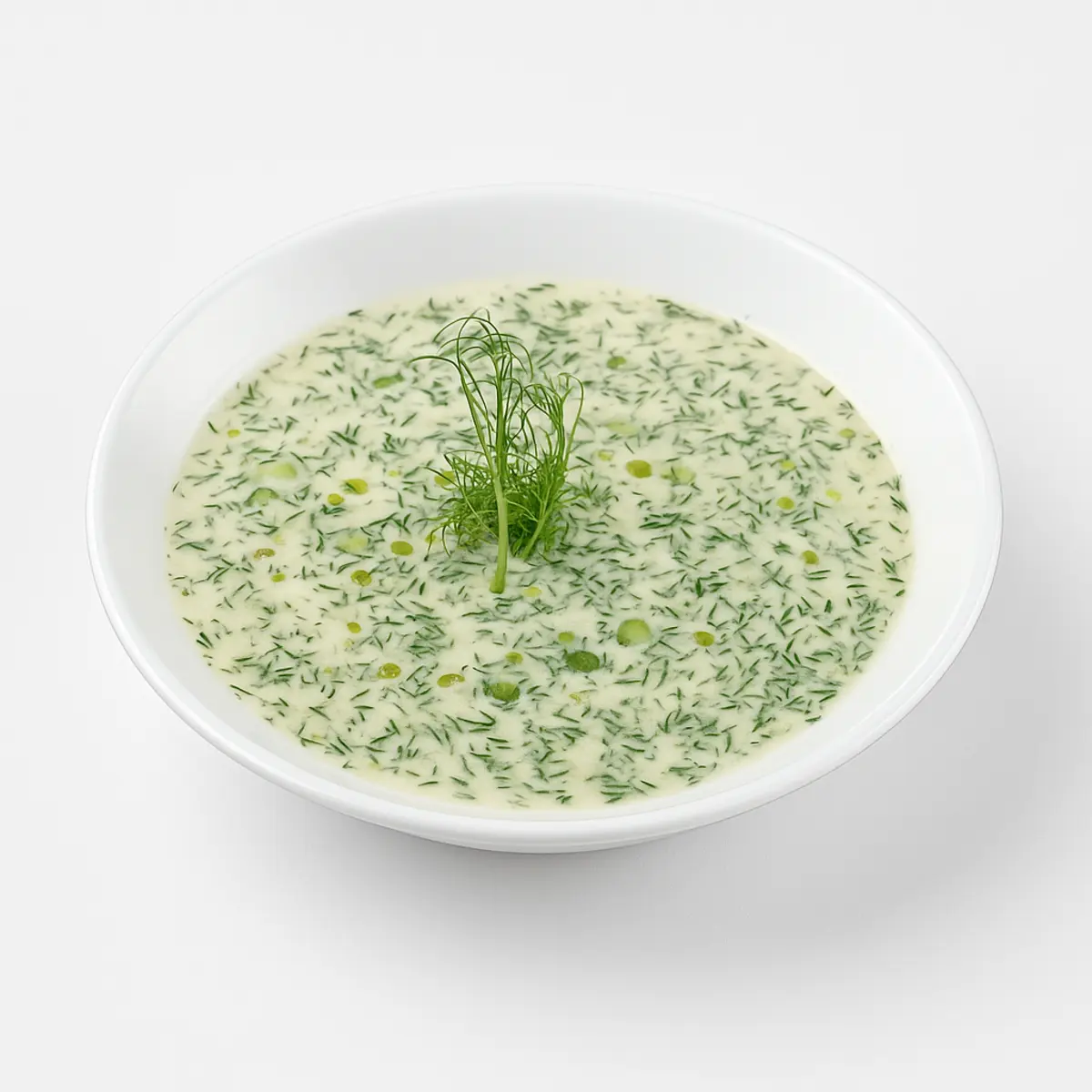 Окрошка с курицей