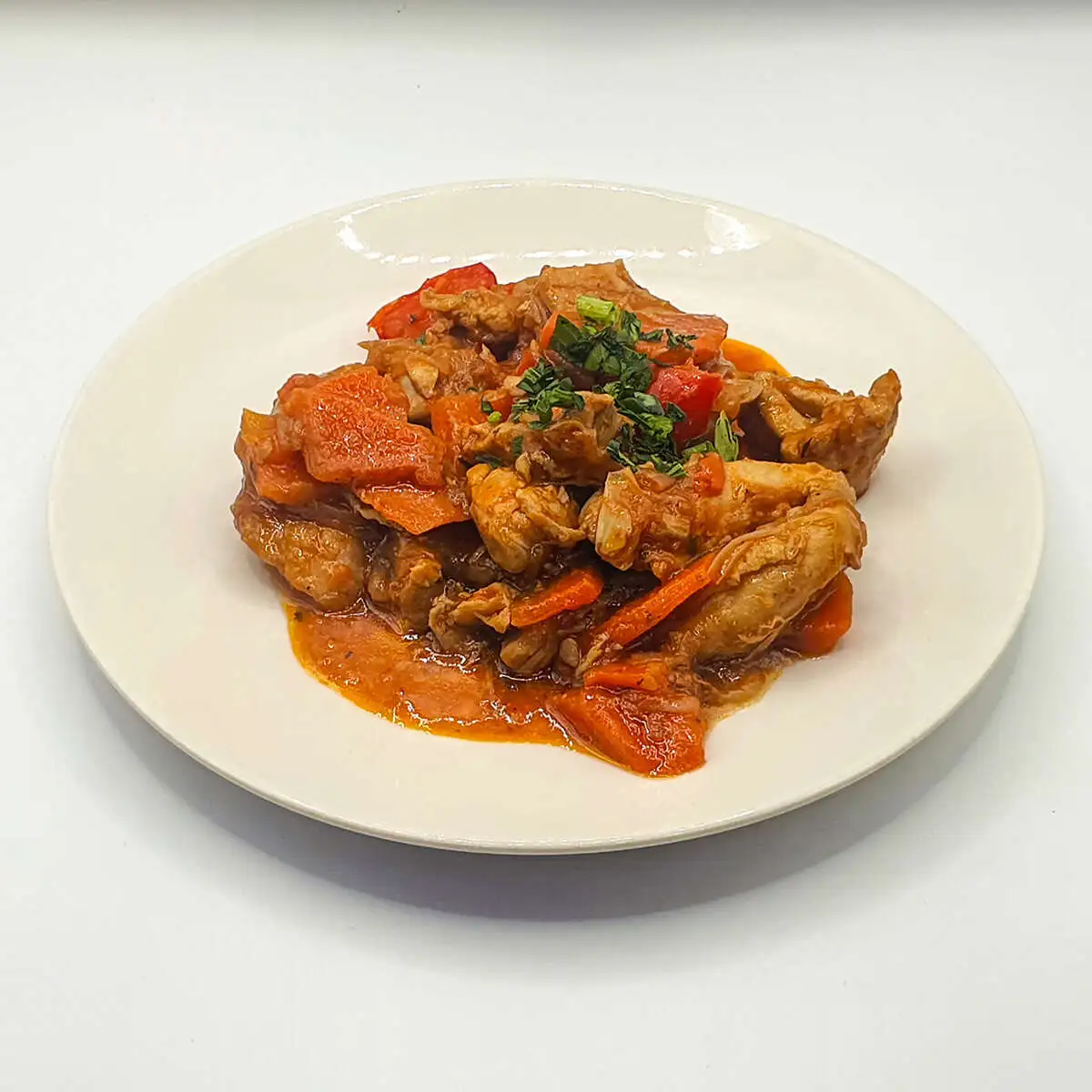Курица с овощами 
