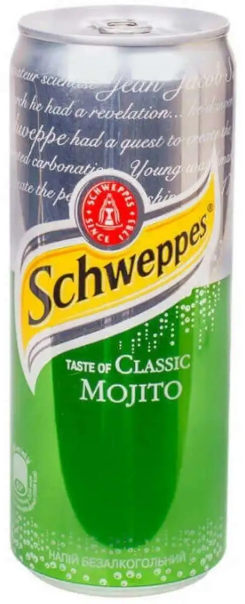 Напиток б/а газ. Schweppes Mojito (Мохито) 330 
мл Польша ж/б