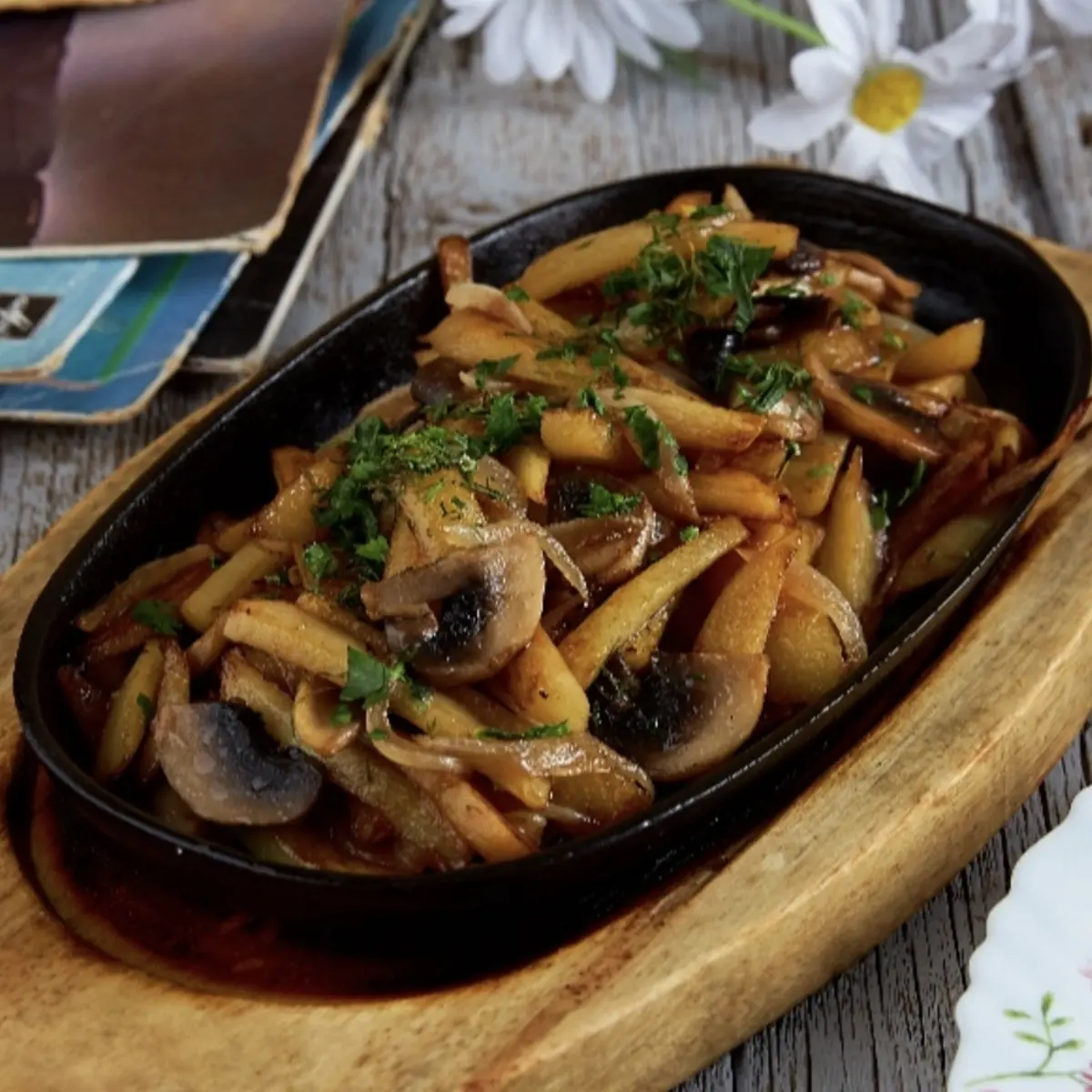 Жареный картофель 