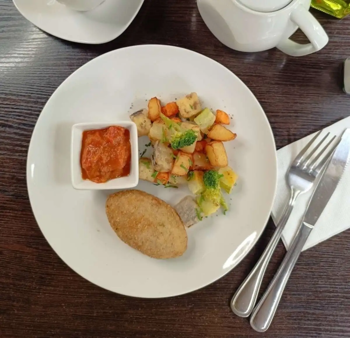 Котлета мясная с сыром