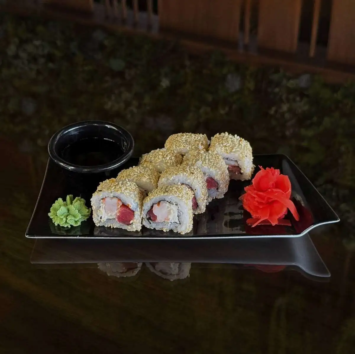 Ролл с тунцом и креветкой/Roll with tuna and shrimp
