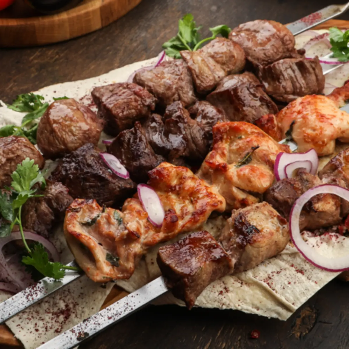 Шашлык из куриного бедра