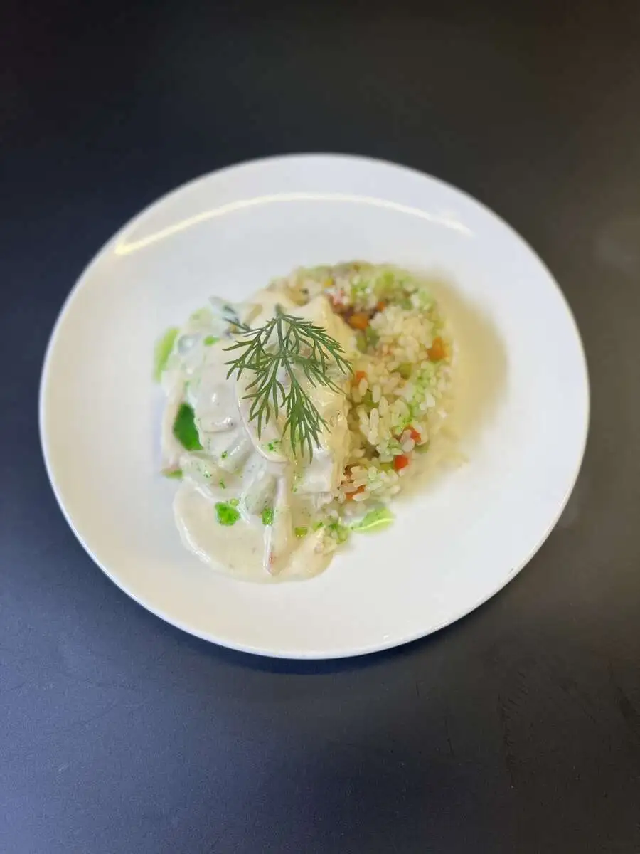 БЛ Горбуша гриль с рисом и овощами