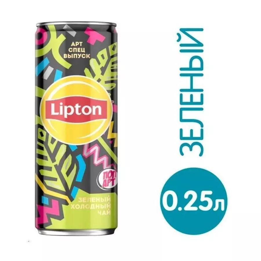 Липтон-Зеленый чай ж/б 250 мл С.